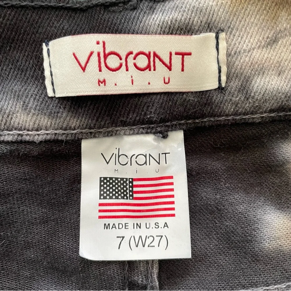 Vibrant M.i.U "Detailed Outseam Slouch Jeans in Tie Dye" Size 7/27 - Picture 9 of 10